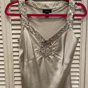 Alfani silk and sequin tank